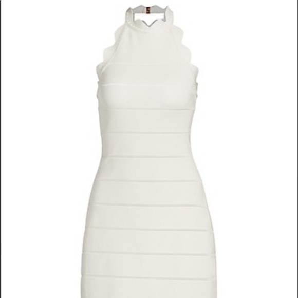 Herve Leger scalloped dress sz M never worn - Picture 2 of 4